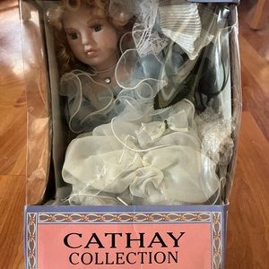 Porcelain Doll - White and Cream